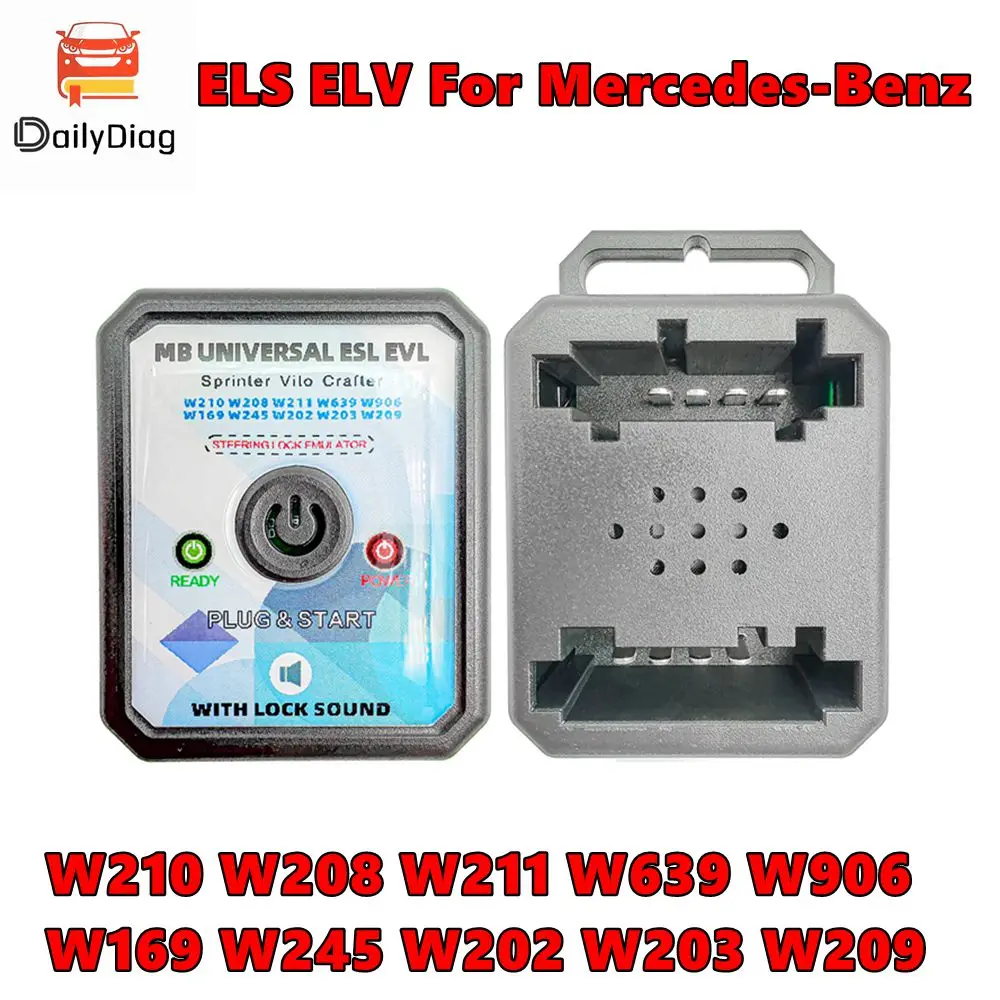 Universal ESL ELV Steering Lock Emulator with Sound for Mercedes Benz W210 W208 W211 W639 W906 W169 W245 W202 W203 W209