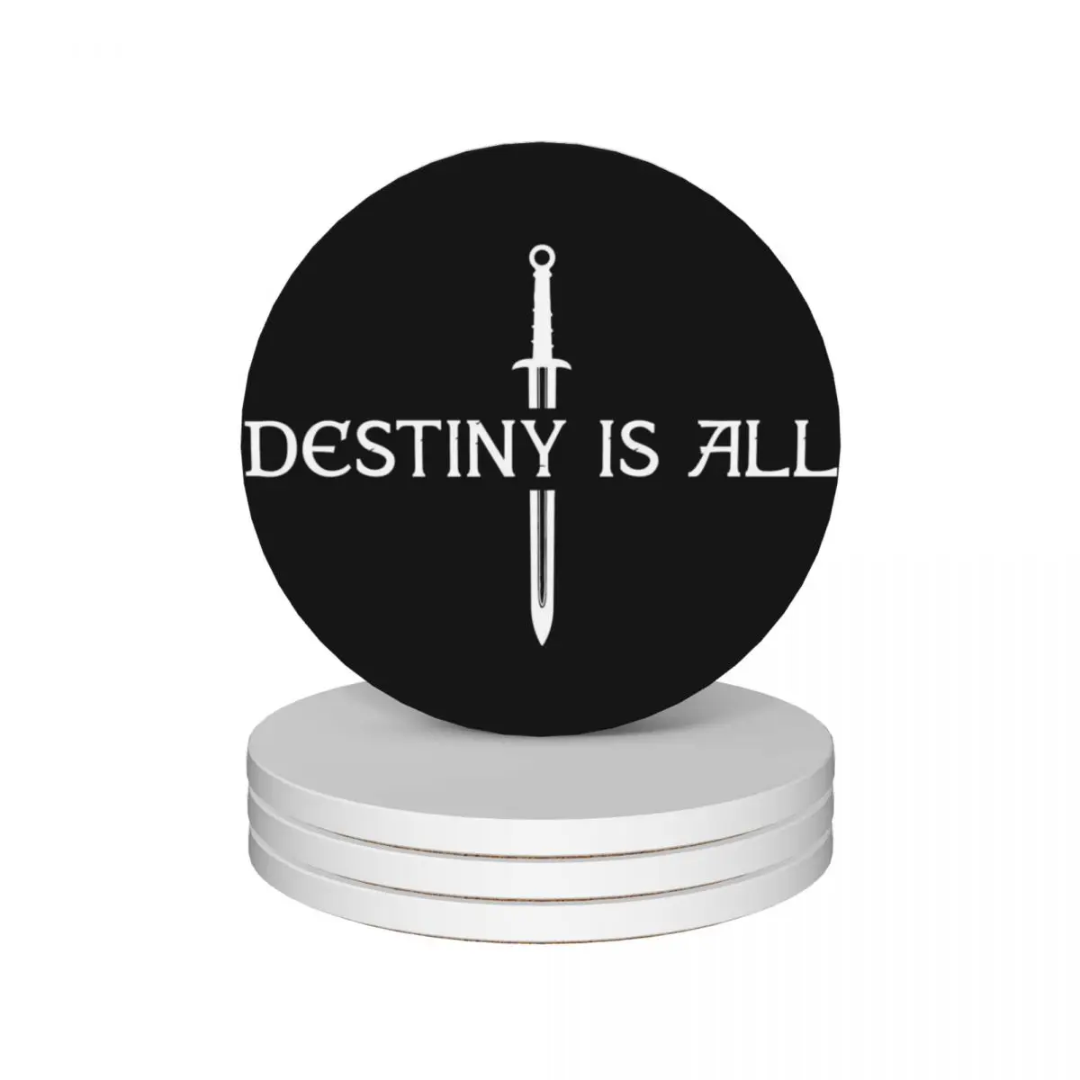 

The Last Kingdom - Destiny Is All Ceramic Coasters (Set of 4) flower tile set cute Coasters