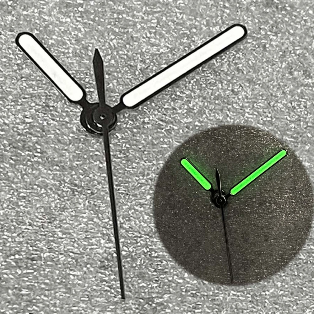 

NH35 NH36 Hands, Black Edge White Watch Hands Green Luminous Pointers for NH35 NH36 Movement Three Needles Watch Accessories