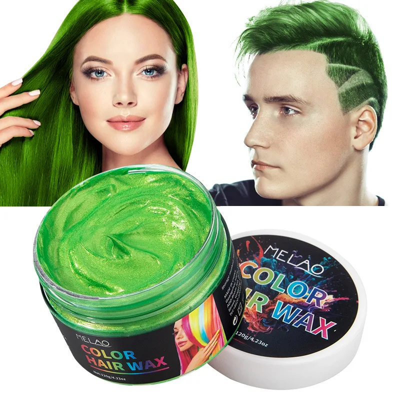 Cera para el cabello de color temporal lavable Cera de peinado voluminizadora y texturizadora para hombres y mujeres