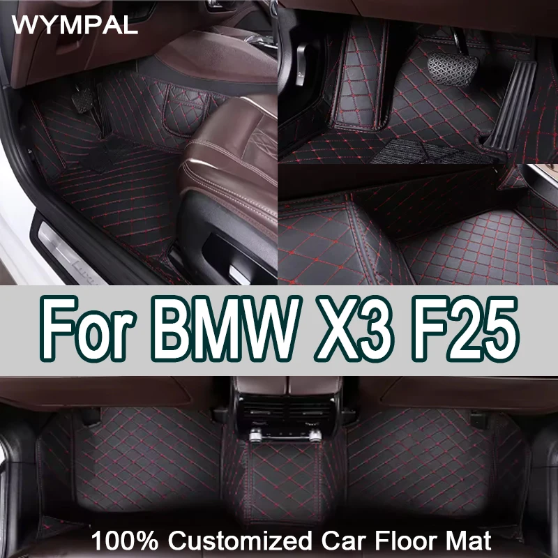 

Роскошные автомобильные коврики для BMW X3 F25 MK2 2011 ~ 2014 Кожаный роскошный кожаный коврик Защитный коврик Чехлы для ковров Автомобильные аксессуары Интерьер