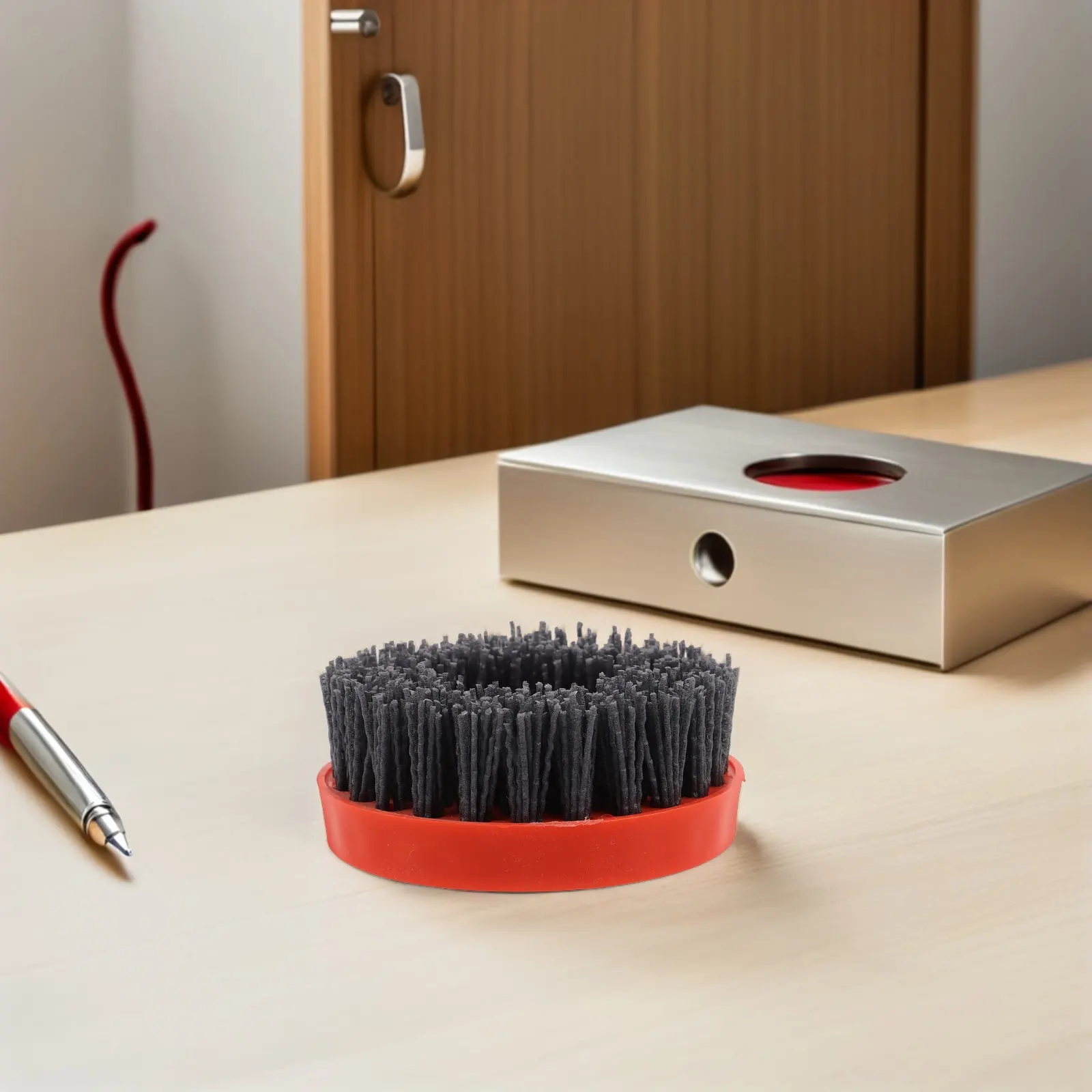 High Efficiency Stone Polishing Brush 58 Inner Diameter Abrasive Nylon Bristles Rust Removal Surface Prep Tool