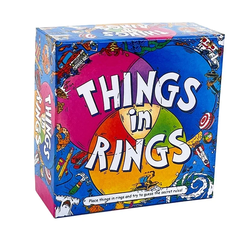 Cose in Rings Gioco da tavolo interattivo 2-6 giocatori Divertimento per notti di gioco Eventi aziendali Versioni cinesi inglesi di giochi da tavolo