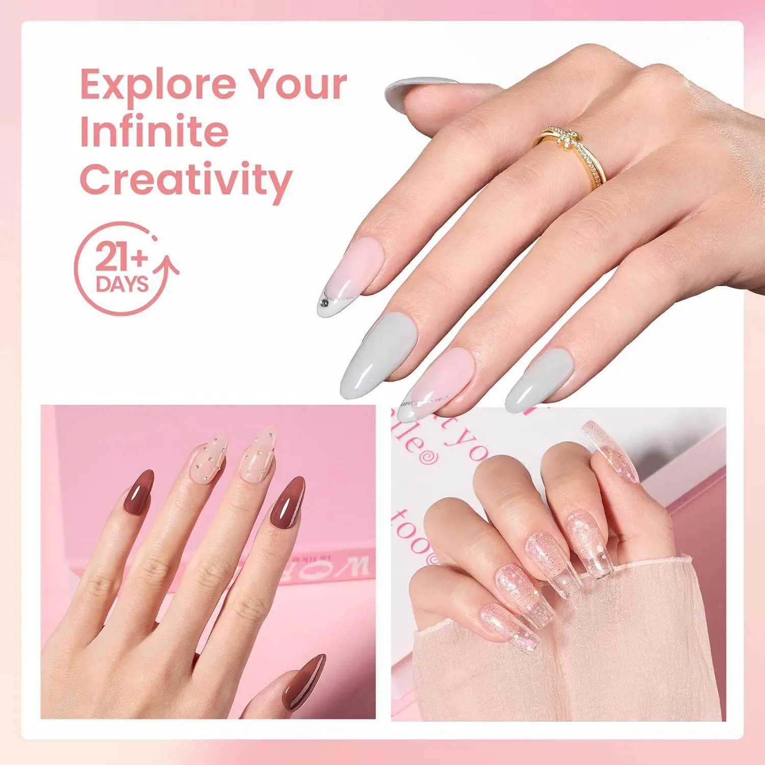 Kit di Polvere per Unghie in 20 Colori con Trapano Elettrico e Set di Liquidi per Manicure Artistica in Marrone, Nude, Rosa, Viola, Grigio e Glitter