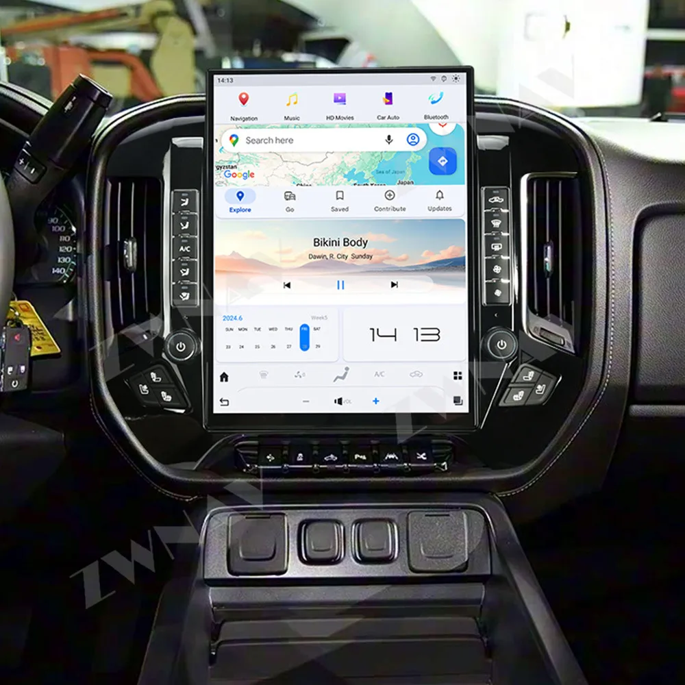 

15.6 inch CarPlay Car Radio Android 13 For Chevrolet Silverado / GMC 2014-2019 GPS Navigation Stereo Multimedia Player Head Unit