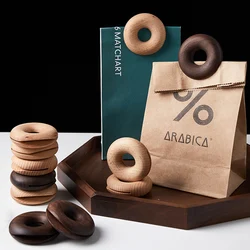 2Pcs Wood Bag Clips Bag Sealer Nordic Doughnut Shape Snacks Food Clip Wooden Storage Organization Sealing Clips Kitchen Gadgets