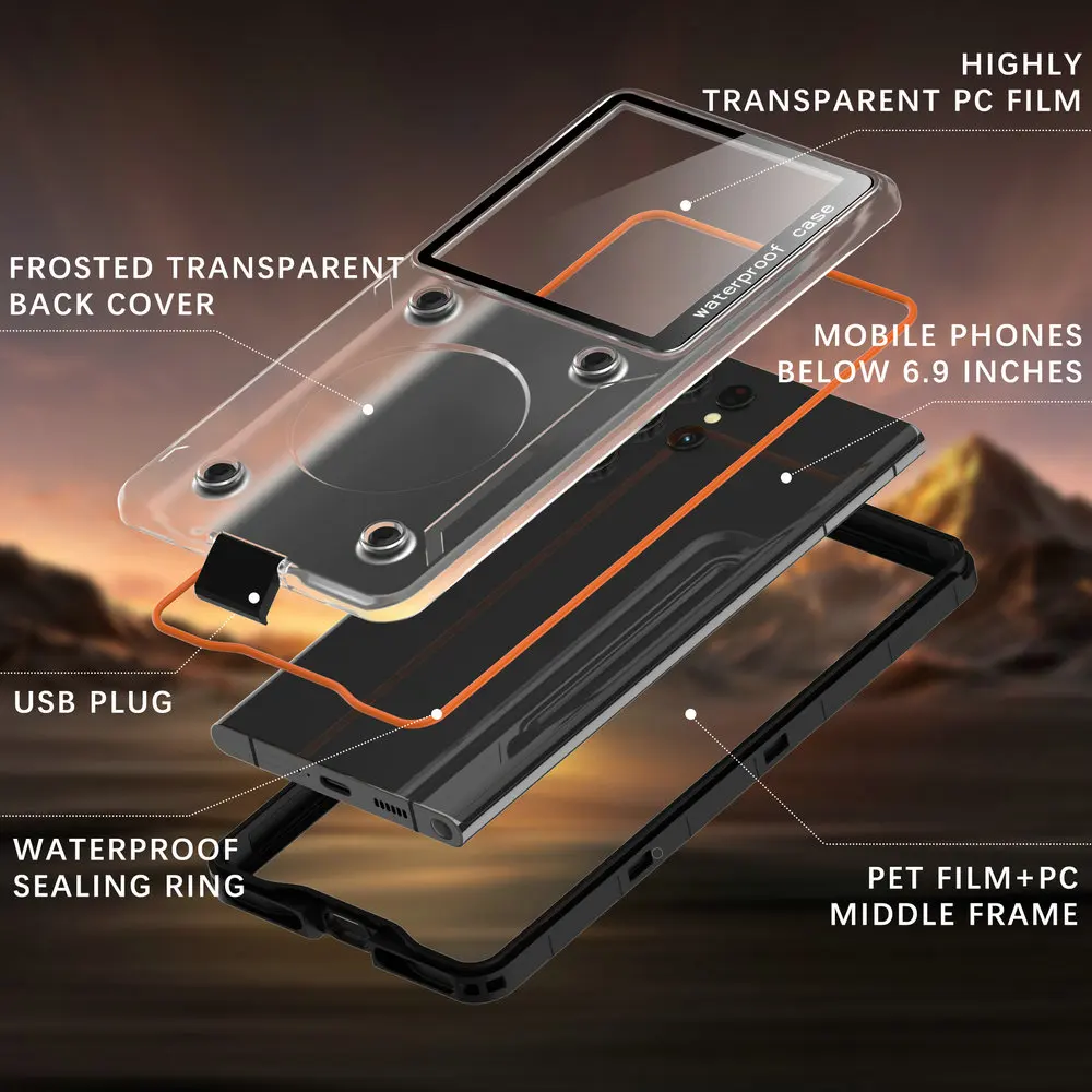 حافظة مقاومة للماء غطاء عازل عالمي لهاتف لا شيء 3a Pro حافظة 360 حماية CMF Phone 2 Pro Phone1 2A + CFM 1 غطاء غوص