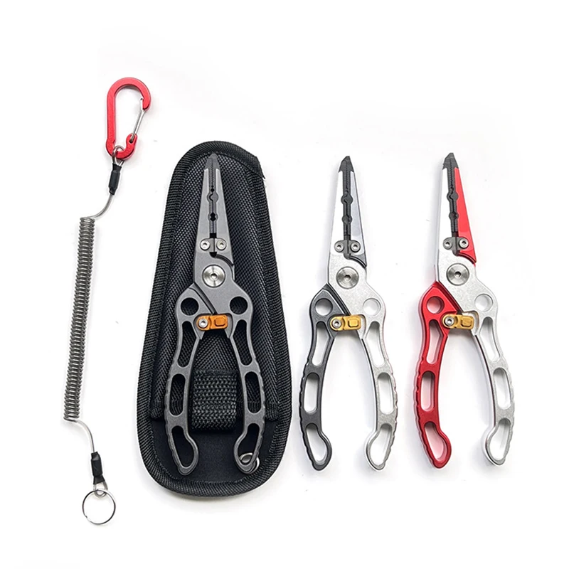 

Aluminium Alloy Multifunction Fishing Hook Remover Fishing Pliers Tackle Pliers Scissors Tools Accessories Fish Tongs Set 2024