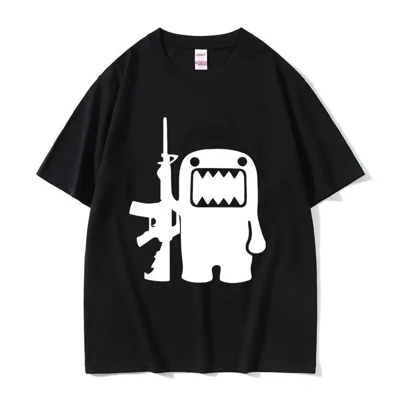 Epic Face Domo Kun Funny Meme T-Shirts pour hommes et femmes, T-Shirt d'été à col rond, à la mode, de haute qualité, décontracté, 100% coton, surdimensionné