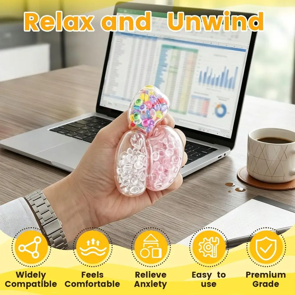 TPR DIY Ball Shell Kit Transparent Refillable DIY Stress Ball Making Kit Stretchy Tear Resistant Stress Ball Kit Hands on Play