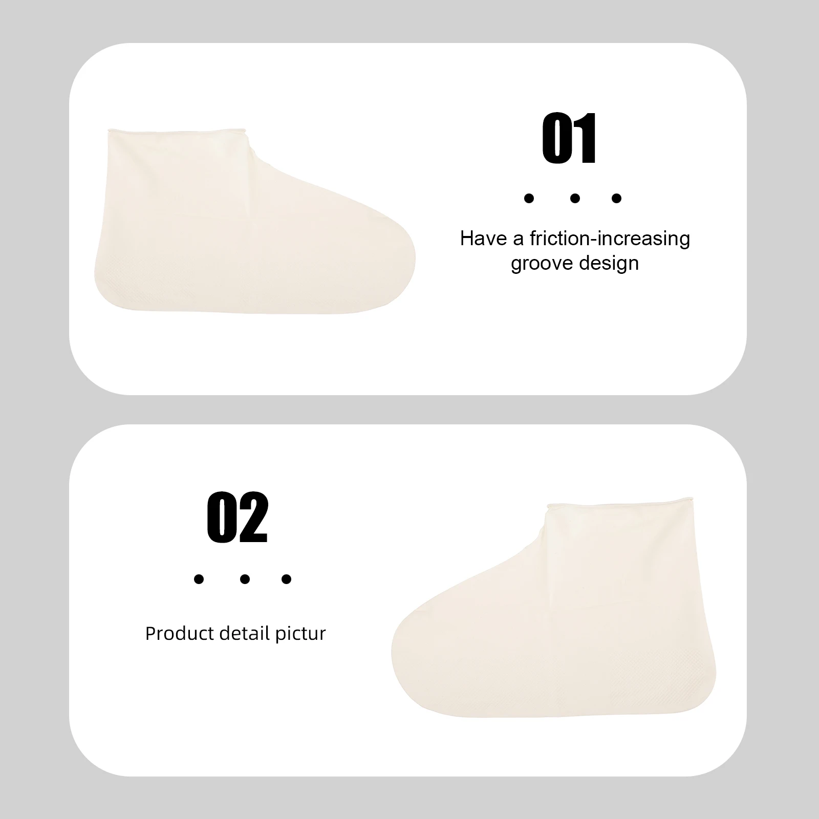 

1Pair Waterproof Shoe Covers with Anti-Slip Sole Rain Boot Covers for Men Women Outdoor Sports Weeding to Clean