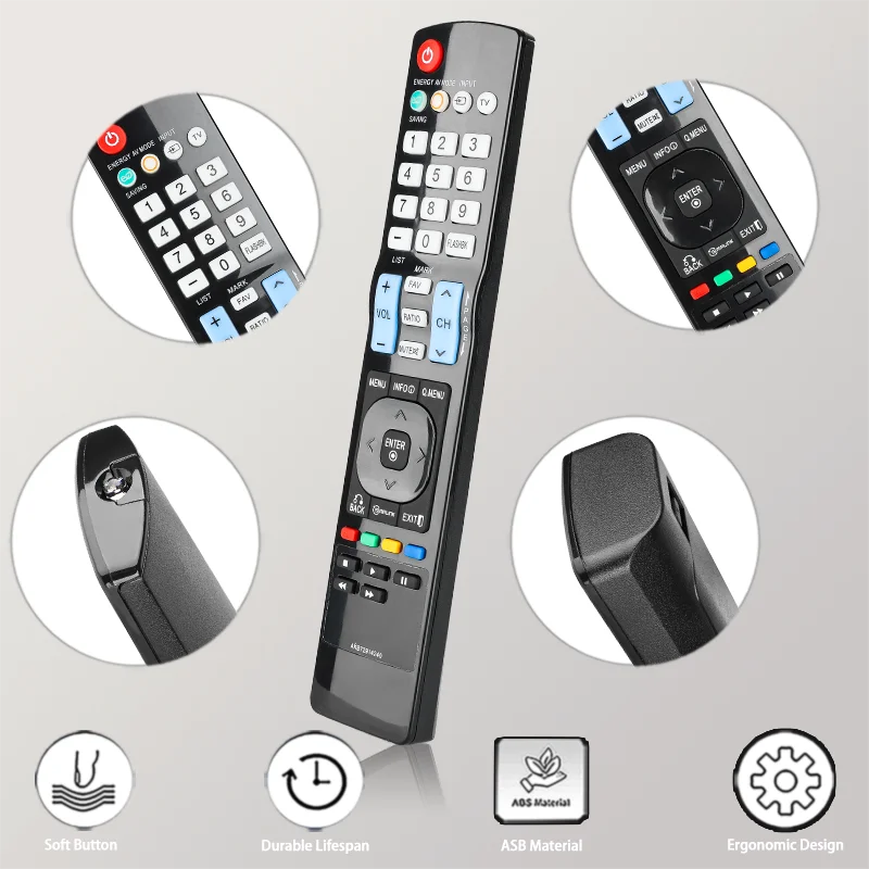 AKB72914240 For LG Remote Control Replacement, For LG TV 32LD320 32LD350 42LD630 47LD420 47LD630 55LD520 19LE5300 22LE5300 image 2
