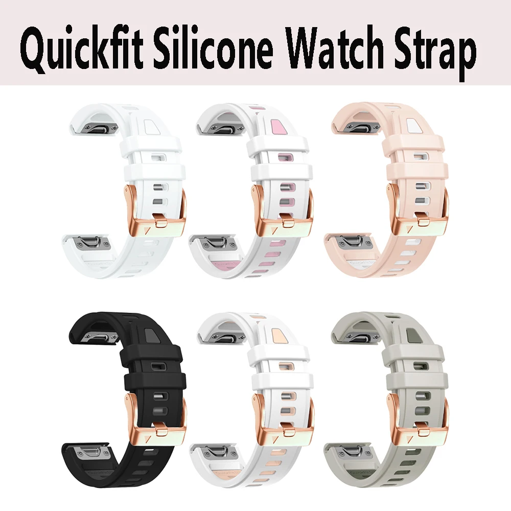 Quickfit 20 مللي متر حزام ساعة سيليكون للرجال والنساء ل Garmin ساعة Fenix 8-43 مللي متر Smartwatch اكسسوارات مهرجان حزام ساعة اليد