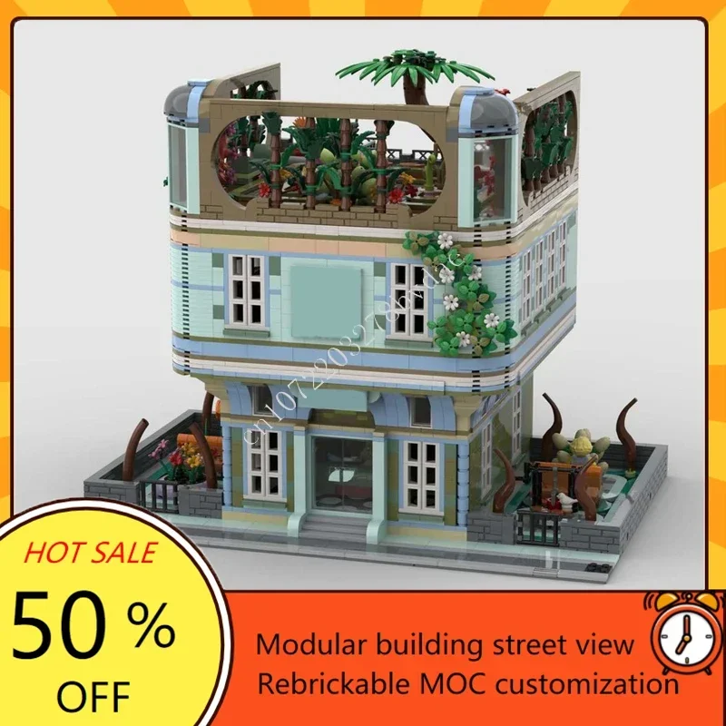 

3976PCS Convention Center Modular MOC Creative street view Model Custom Puzzle Architecture DIY Education Assembly Toys Gifts
