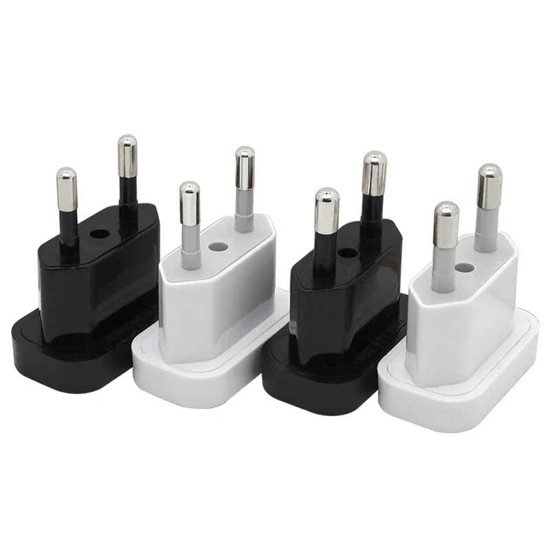 1PCS 4.0mm 4.8mm pins Safety Retardant Material Power Plug Converter Travel Adapter US to EU Europe High Power