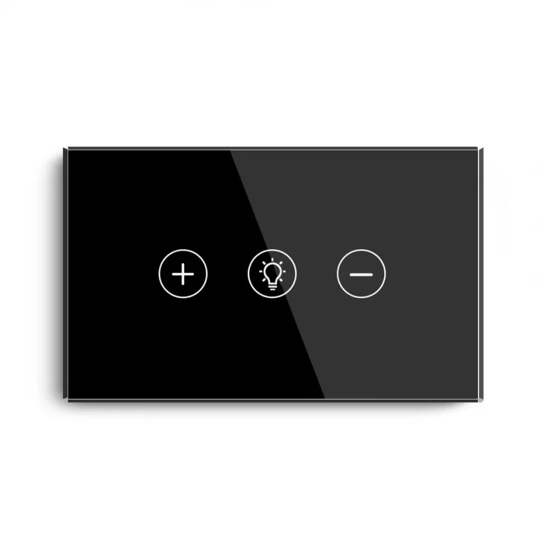 

TS US Standard 120 Type Smart Dimmer Switch - Touch Glass Panel Tuya WiFi Zigbee Compatible with Alexa APP Voice Remote Control