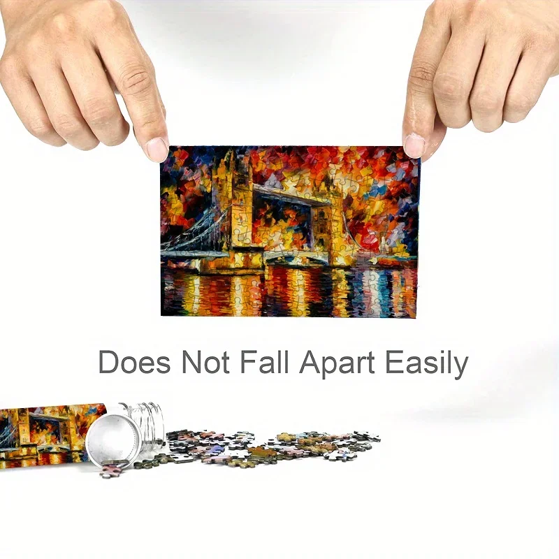 لغز أنبوب اختبار صغير ، جسر لندن ، لوحة شهيرة ، لعبة تعليمية ، ديكور منزلي ، هدية مهرجان ، ألعاب تعليمية ، عائلة ،