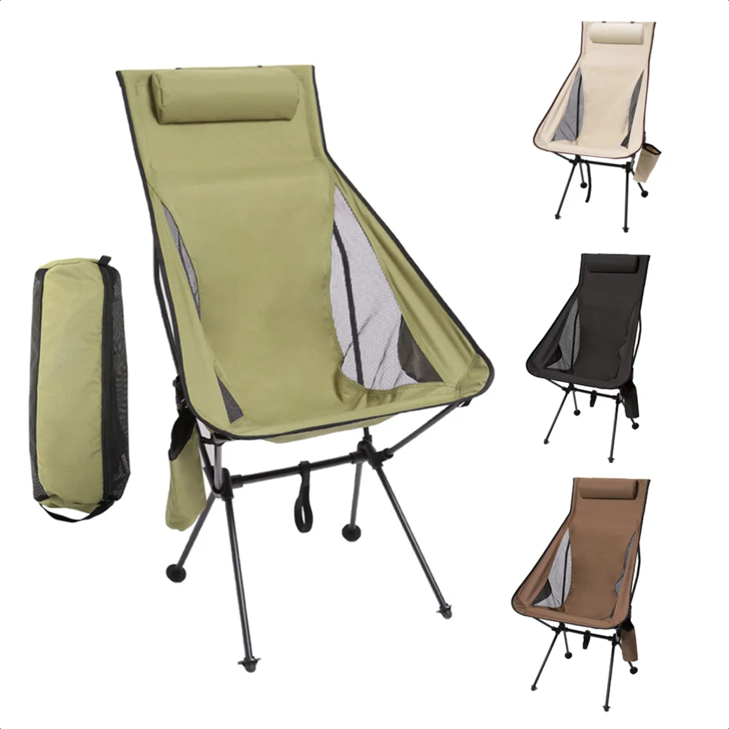 

Detachable Portable Folding Chair Outdoor Camping Chairs Beach Fishing Chair Ultralight Travel Hiking Picnic Seat Tools