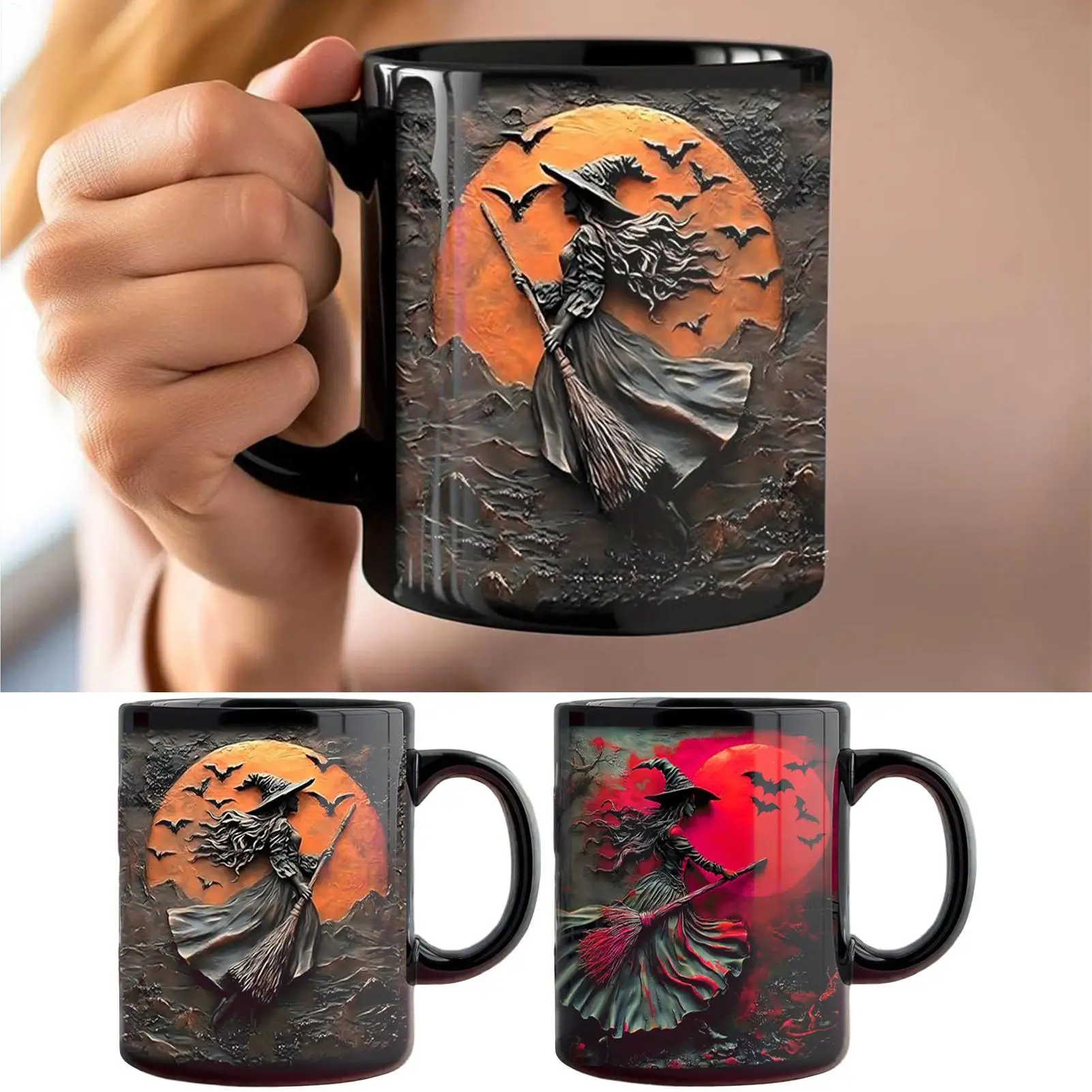 

Witch Coffee Cup 325ml Novelty Coffee Mugs Ceramic Milk Cup For Home Work Relaxing Moments Morning Routine Weekend Leisure