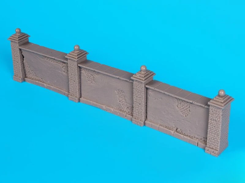 Model z żywicy odlewanej w skali 1/35, zestaw do samodzielnego montażu, Ściana Miejska (długość całkowita 240 mm), model sceniczny, niezmontowany, niepomalowany