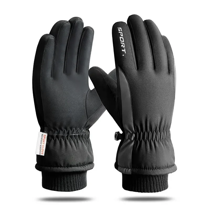 

Зимние мотоциклетные перчатки, сенсорный экран, с подогревом, водонепроницаемые, с термофлисовой подкладкой, перчатки для гонок на мотоциклах, зима
