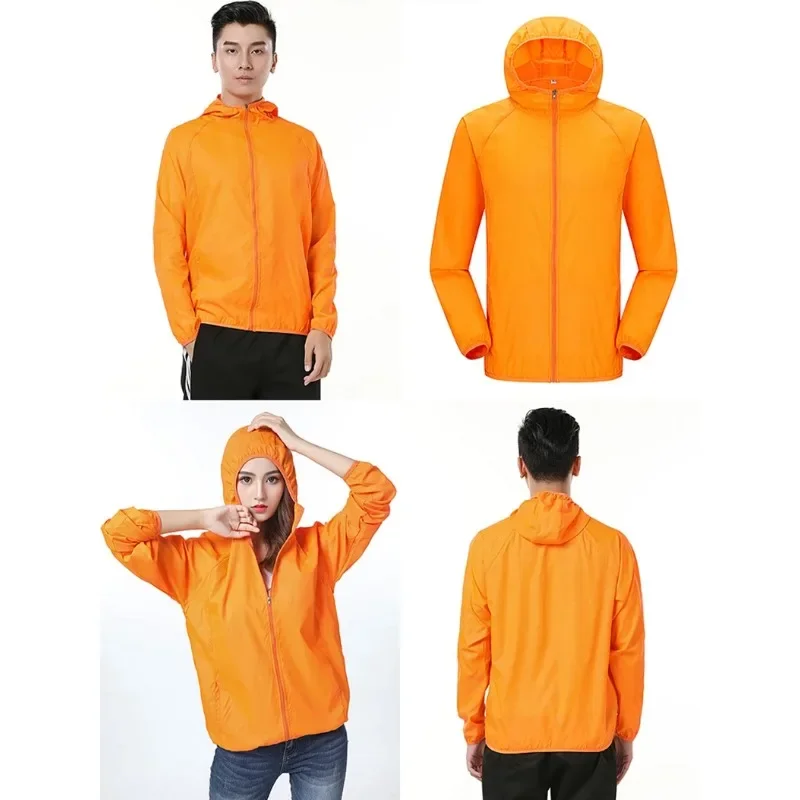 Hiking Waterproof Jacket Women Men Camping Running Sun-Protective Windbreaker Quick Dry Outdoor Sport Rain Coat Unisex