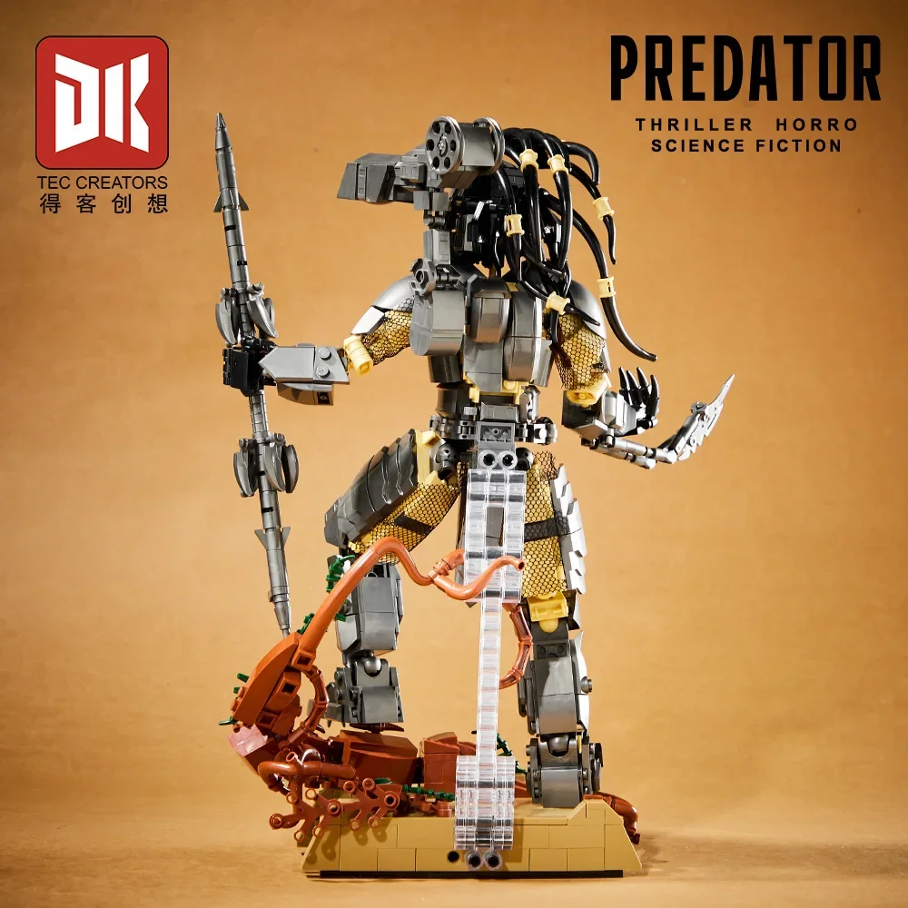 Estrangeiro besta guerreiro mech modelo blocos de construção brinquedo ferro sangue robô mecha diy tijolos quebra-cabeça montagem brinquedos para meninos presentes adultos