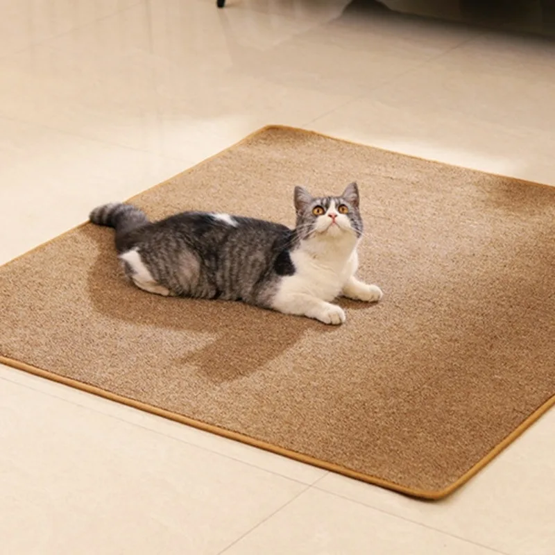 

Large Sisal Cat Scratching Mat Rug Durable Non Shedding Scratch Pad For Cats And Kittens Home Living Room Play Area