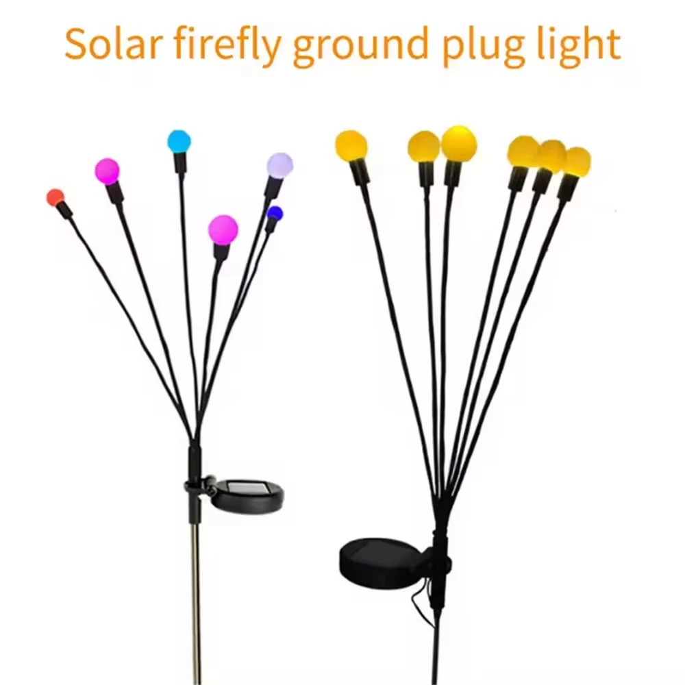 LED Solar Firefly Light Outdoor Waterproof Solar Garden Lamp Fairy Landscape Light Decor for Patio Fence Yard Pathway