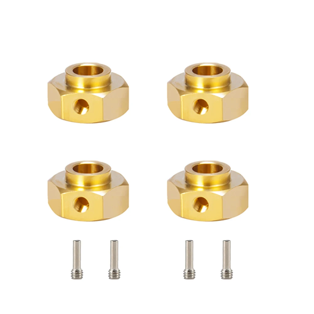 6/8/9/10/11/12 MM Heavier Brass 12MM Wheel Hex Extended Adapter for RC Crawler Traxxas TRX4 TRX-4