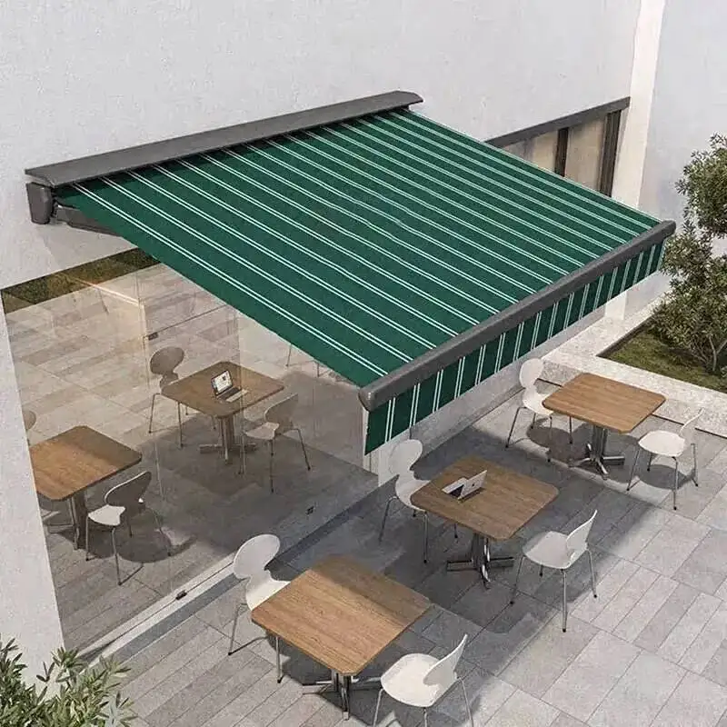 Electric Retractable Gazebos Aluminum Alloy Eaves Courtyard Villa Sunshade Tents Pergola Outdoor Balcony Rainproof Awning Tent Z
