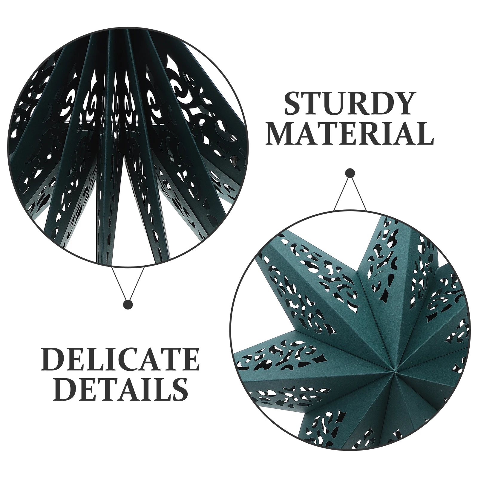 3 Stück Weihnachtsstern-Papierlaternen, faltbar, 3D-Origami-Lampenschirm für Urlaub, Hochzeit, Geburtstag, Dekoration, rotes Hängelicht