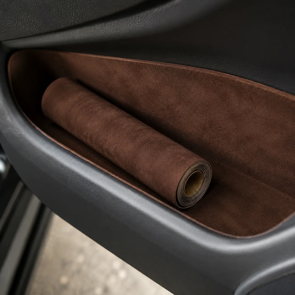 Wide-Width Self-Adhesive Faux Suede Roll, Wear-Resistant Matte Suede Fabric for Car Interior Modification and Jewelry Box Soft Decoration