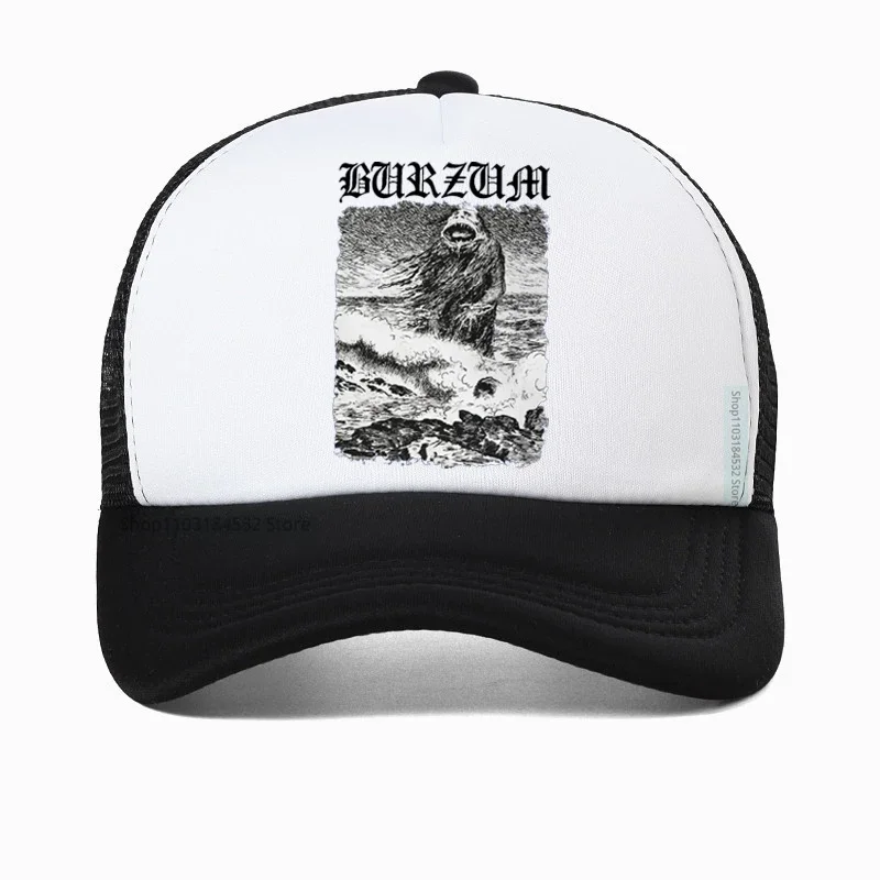

BURZUM ASKE Baseball Cap fashion men Burzum Filosofem band Hip hop hat cool summer Breathable Mesh Trucker hats Dad hat