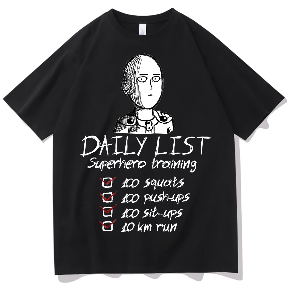 

2025 Hot Anime One-Punch-Man T-shirt Harajuku O-neck Casual Shirt Gift
