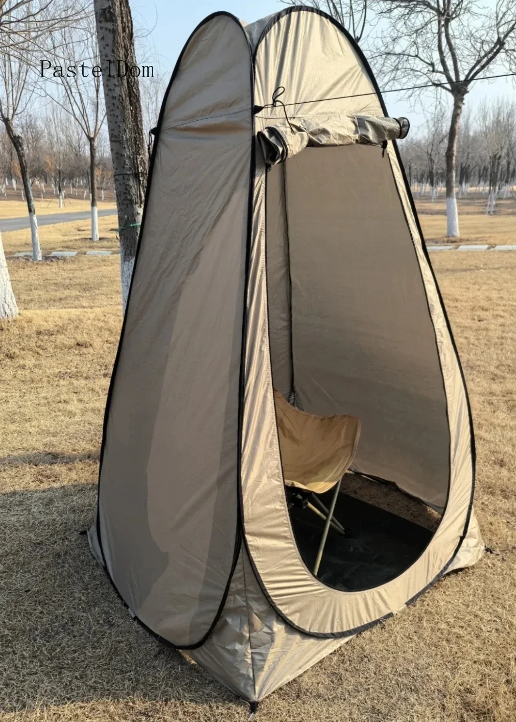 Portable Outdoor Shower Tent for Adults, Thick Warm Bath Shelter, Multi-use Changing Tent & Mobile Toilet for Home & Camping