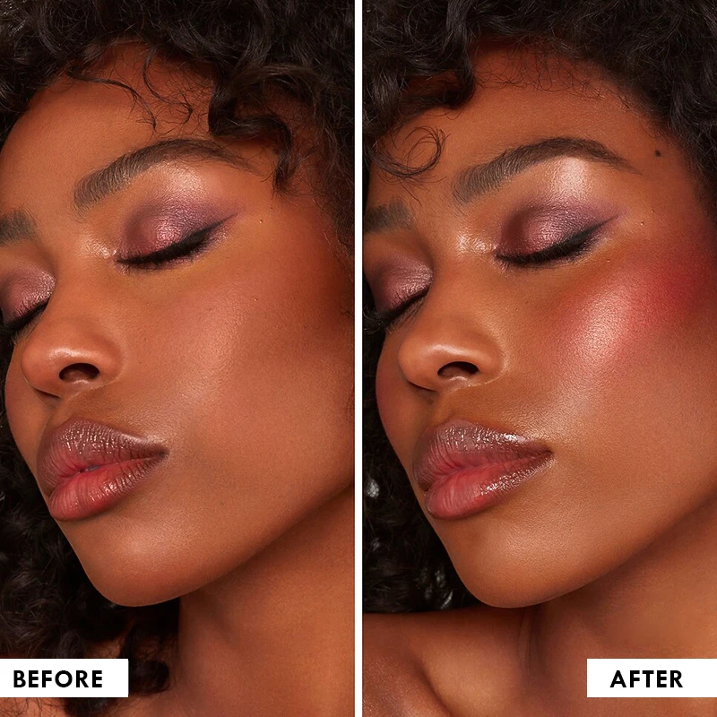 1 個ブラッシュクリームマッシュポテトテクスチャ BlushMatte 真珠光沢のあるグリッターブラッシュナチュラル着色された防水長期的な