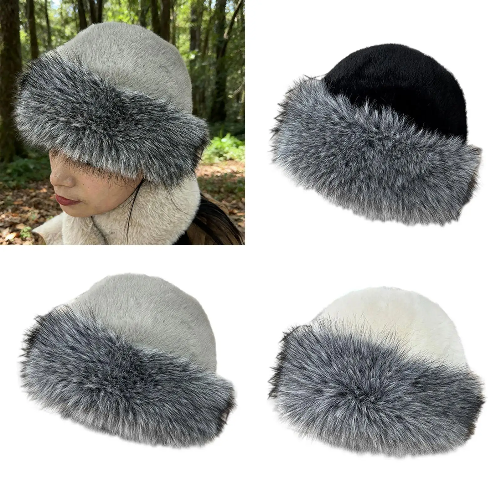 Warm Winter Hat for Women Faux Fur Lined Bucket Cap Windproof Fisherman Hat for Walking Travel Hiking Camping Snow Warm Winter Hat for Women Faux Fur Lined Bucket Cap Windproof Fisherman Hat for Walking Travel Hiking Camping Snow