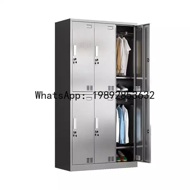 

a22 stainless steel locker factory - locker room employee storage cabinet with lock, multi-door shoe cabinet