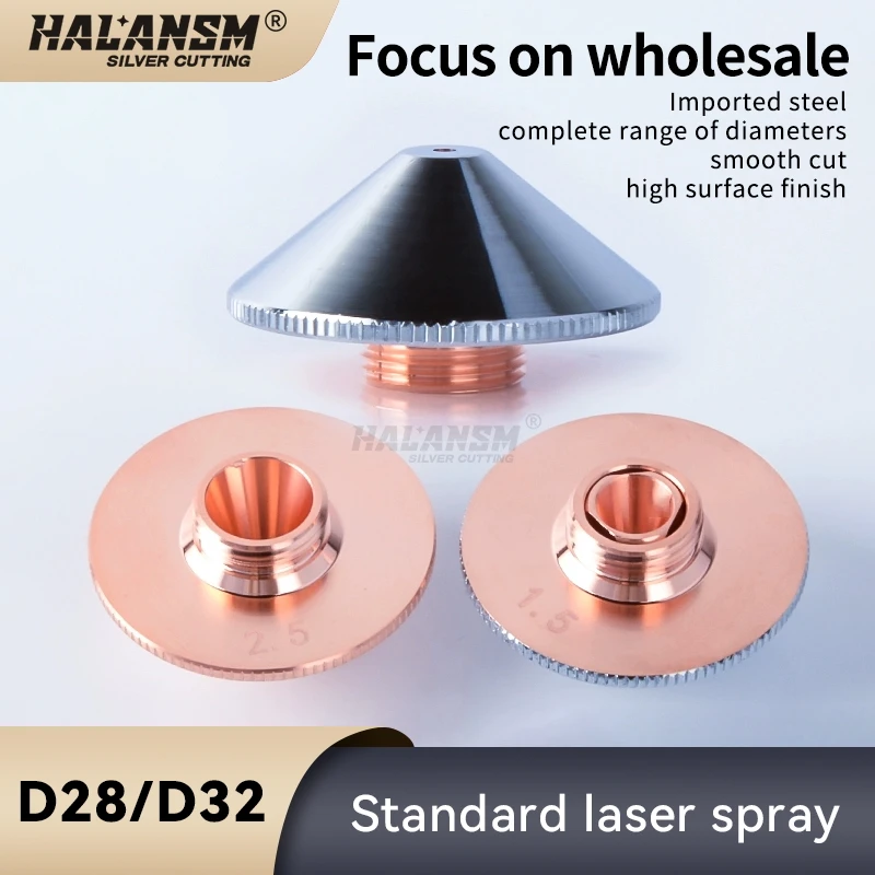 

Laser nozzle cutting machine accessories, single and double layer copper cutting nozzles, Wanshunxing 1.5 nozzles, Dazhu, Hongsh