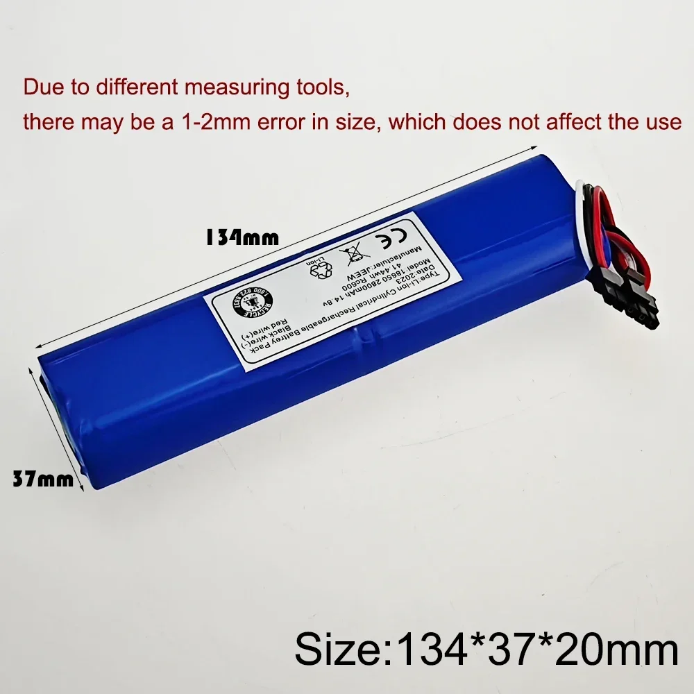 Replacement Battery For Xiaomi Mijia Mi Robot Vacuum-Mop PINR18650 MH1-4S1P-SC Sweeping Mopping Robot Vacuum Cleaner