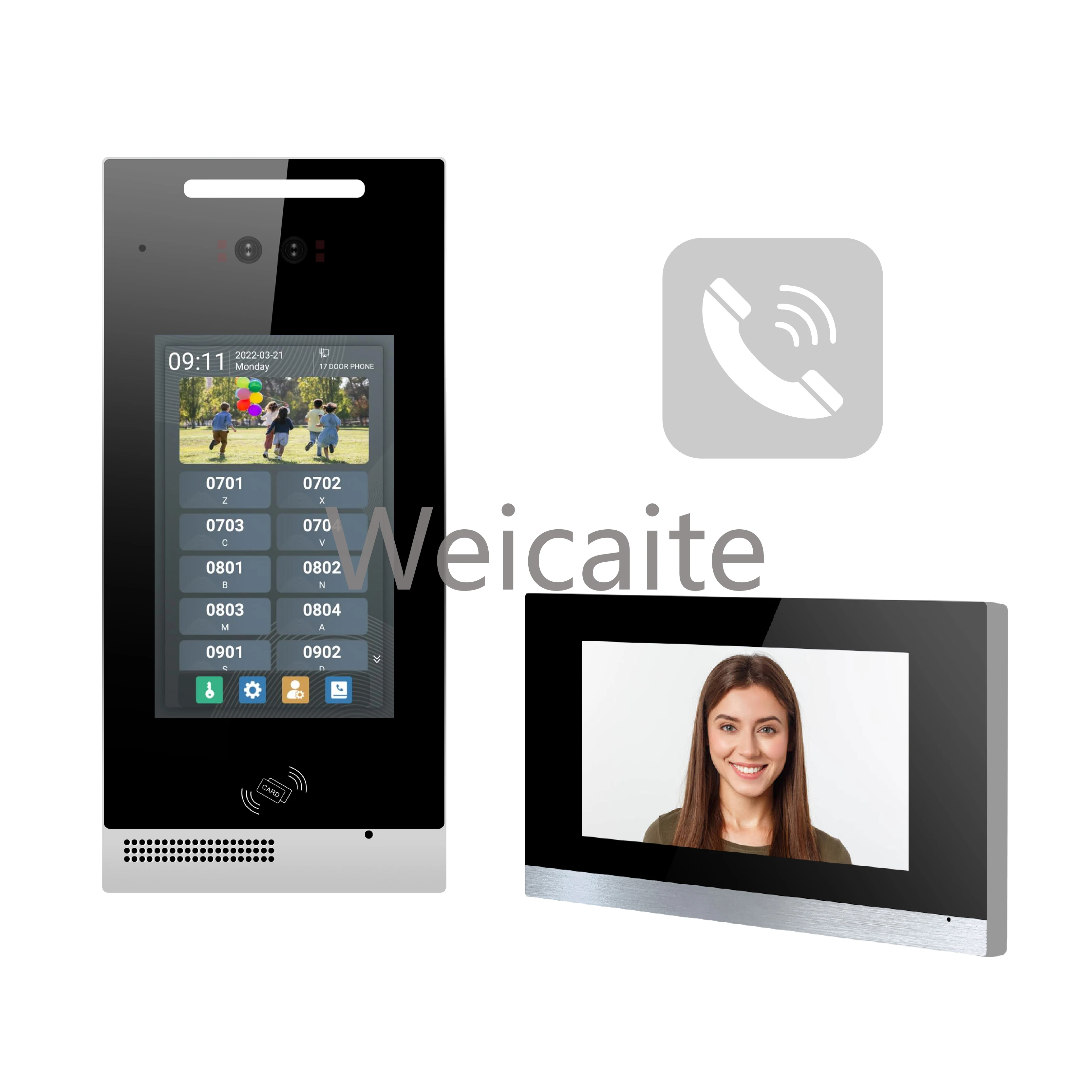 سعر جيد نظام أندرويد فيديو نظام اتصال داخلي الهاتف تويا باب متعدد الوحدات شقة IP فيديو باب الهاتف نظام اتصال داخلي