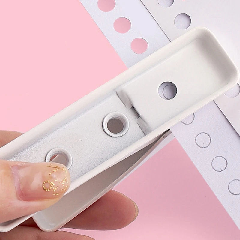 KW-TRIO Single Hole Punching Machine Mini Manual Loose-Leaf Puncher Scrapbook Puncher DIY Binding Tool Office Binding Stationery