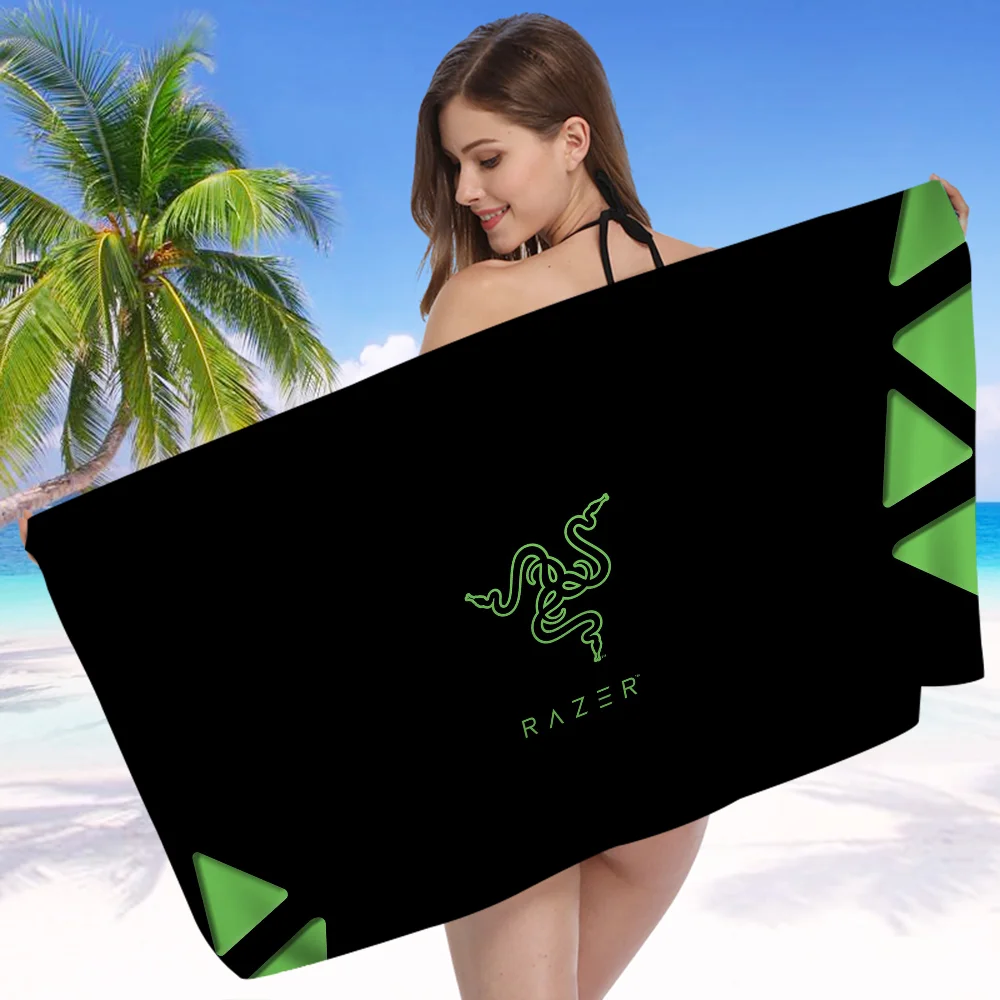 منشفة شاطئ ماصة ماصة على شكل R-razer للأطفال ، تصميم كرتون لطيف ، حمام كبير ، حمام سباحة ، سباحة ، سفر ، صيف #2