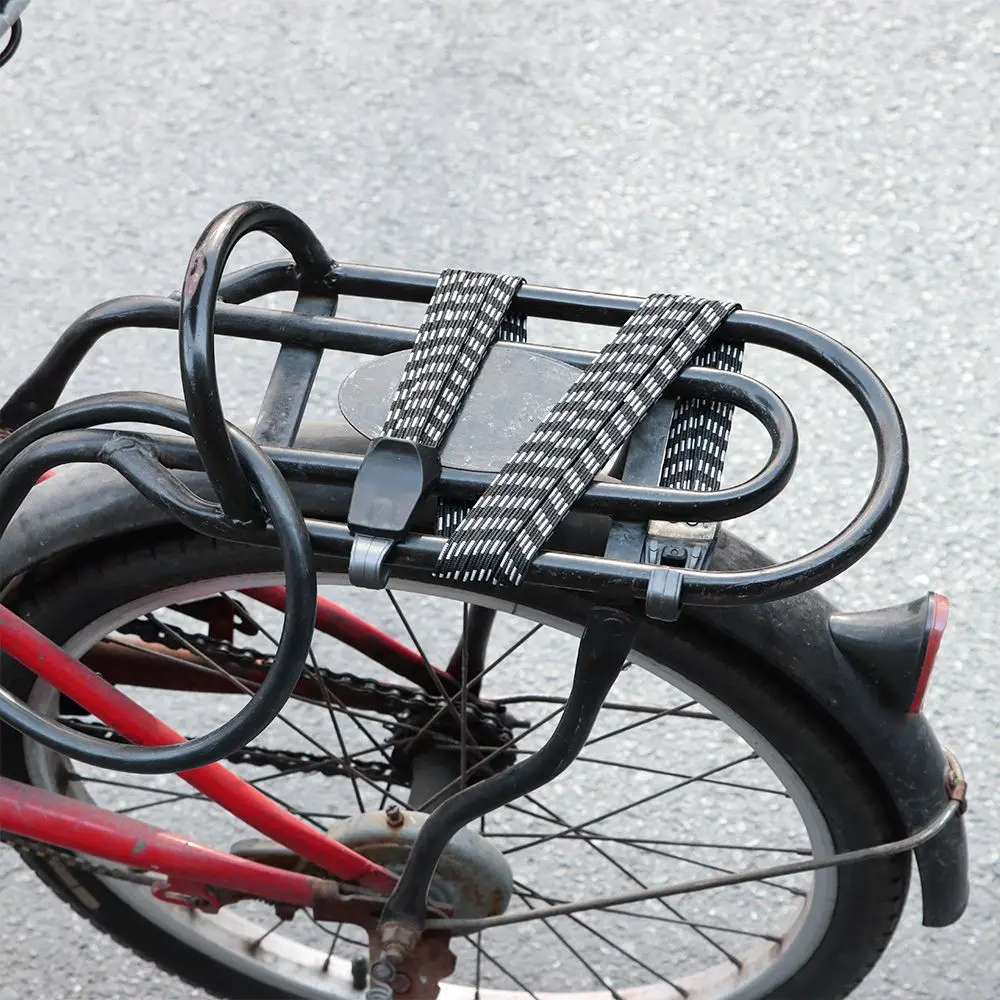 

Durable Rubber Bicycle Luggage Rope Strong Elasticity Black Tensioning Belts Convenient to Carry Rack Carrier Bike Accessories