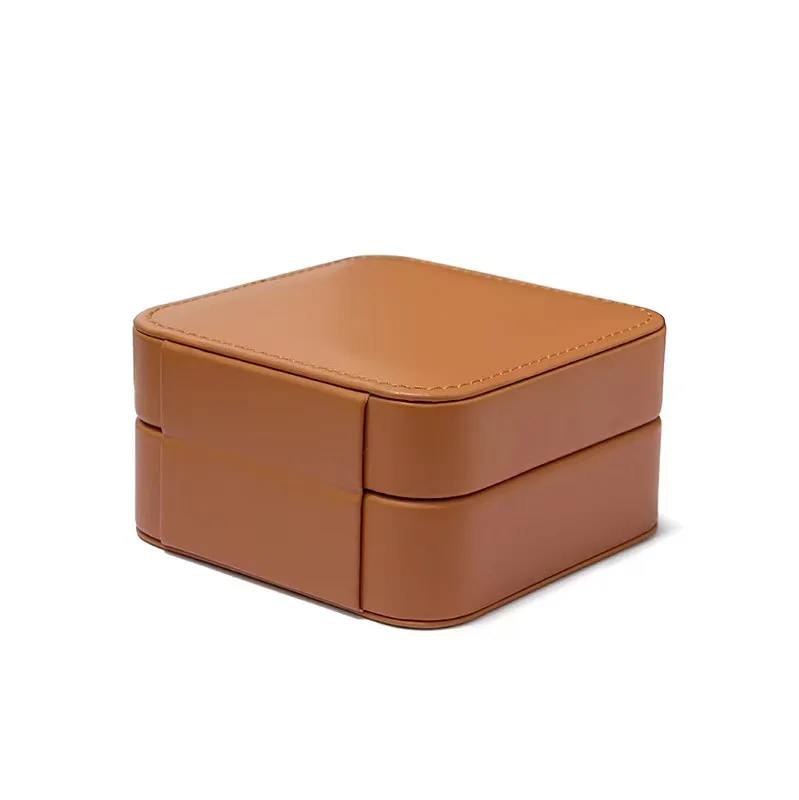 Fashion Leather Jewelry Box Creative Rings Necklaces Earrings Jewelry Cosmetics Gifts Storage Box Easy To Carry