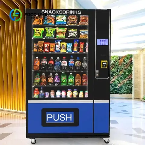 Customized Smart Snack Machines Combo Vending Machine Water Bottle Drinks Vending Machine for Foods and Drinks