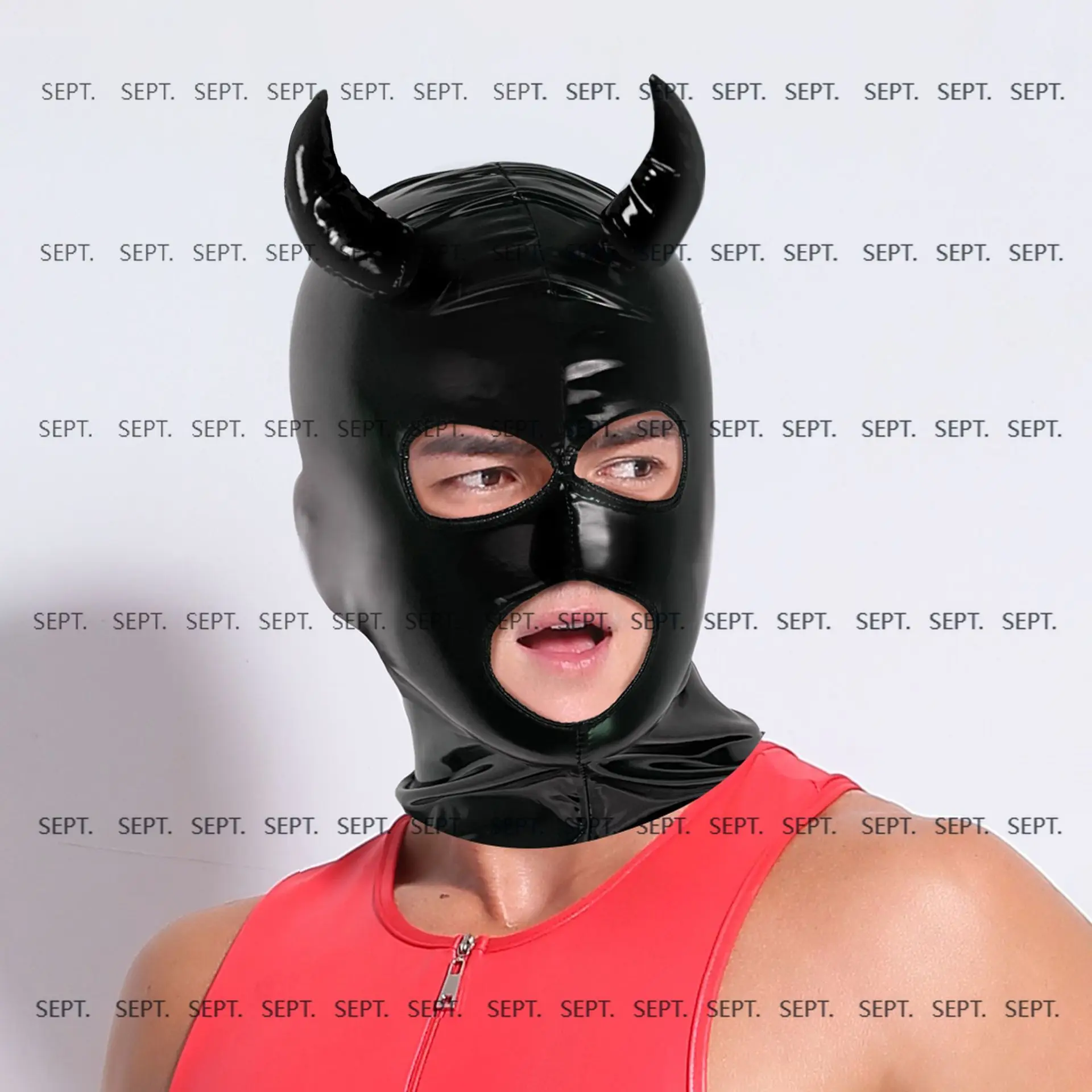 2025 new stage ds performance clothes, devil game masks, eye-opening three-dimensional headgear, film and television shooting ni