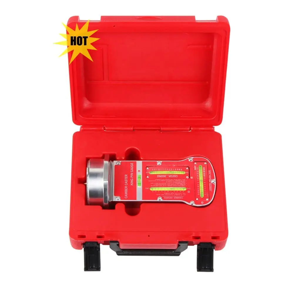 Automotive Front Wheel Inclination Angle Positioning Tester Steering Angle Tester Magnetic Camber Caster and King Pin Gauge