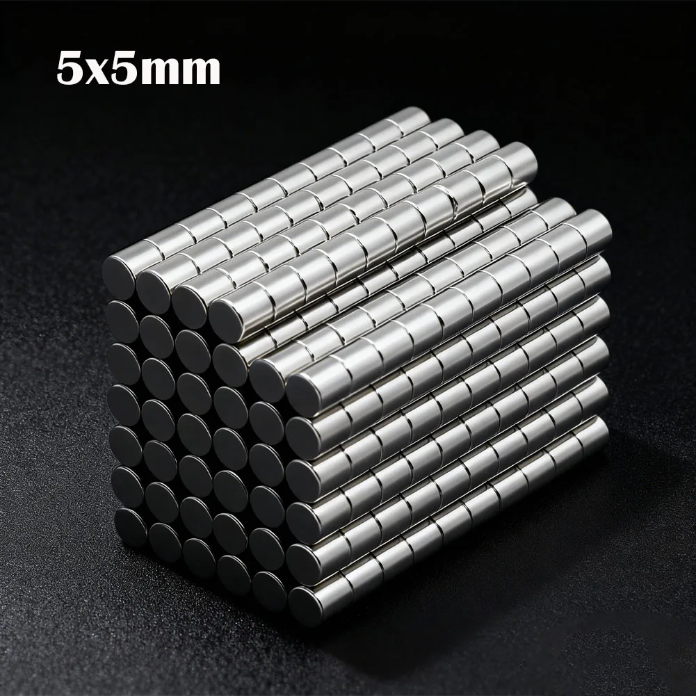 

10-200Pcs 5x5mm Super Powerful Round Magnet Neodymium Magnets N35 NdfeB Strong Magnet Permanent Magnetic Imanes Magnetic Sheet